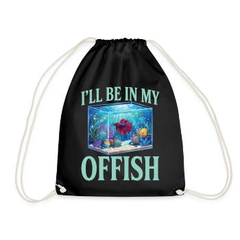 Aquarium, je serai dans mon aquarium de poissons - Sac de sport léger - noir - Devant