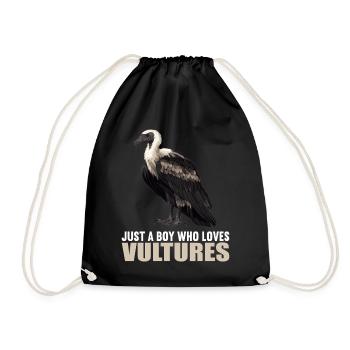 Vulture - Drawstring Bag - black - Front
