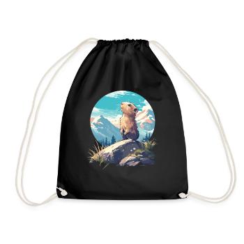 Lemmings Lemming - Drawstring Bag - black - Front