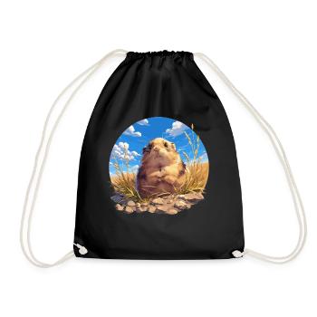 Lemmings Lemming - Drawstring Bag - black - Front