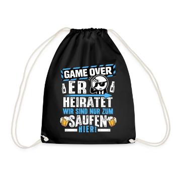 Rumbling Men's T-Shirt Bachelor Party Bachelor Party - Drawstring Bag - black - Front