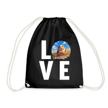 Lemmings Lemming - Drawstring Bag - black - Front