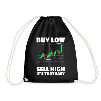 Acheter bas vendre cher Marché boursier Trader en bourse - Sac de sport léger - noir - Devant
