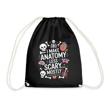 PT Educator I Make Anatomy Less Physiotherapy - Turnbeutel - Schwarz - Vorne