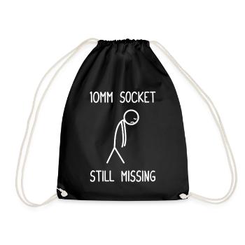 Douille 10mm toujours manquante au mécanicien de voiture - Sac de sport léger - noir - Devant