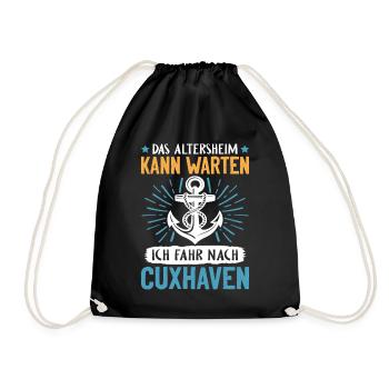 Papi MAISON DE RETRAITE PEUT ATTENDRE, JE VAIS - Sac de sport léger - noir - Devant