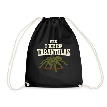Tarantel Tarantel Halter Spinnenbesitzer - Turnbeutel - Schwarz - Vorne