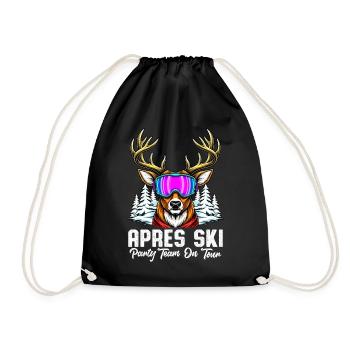 Apres Ski Party Team On Tour - Drawstring Bag - black - Front
