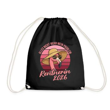 Flamant retraité 2026 Ce n’est pas mon problème - Sac de sport léger - noir - Devant