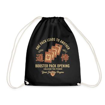 One Pack Leads To Another Booster Pack Opening - Drawstring Bag - black - Front