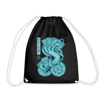 Certified Card Addict Trading Card Collector God - Drawstring Bag - black - Front