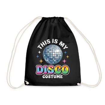 Voici mon costume disco boule disco - Sac de sport léger - noir - Devant