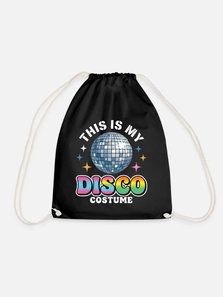 This Is My Disco Costume Disco Kugel - Turnbeutel - Schwarz