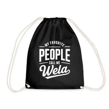 Mes personnes préférées m’appellent Weida - Sac de sport léger - noir - Devant