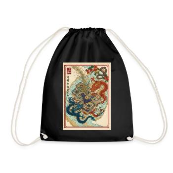 Dragon God Pack Legendäre Zug-Sammelkarte - Turnbeutel - Schwarz - Vorne