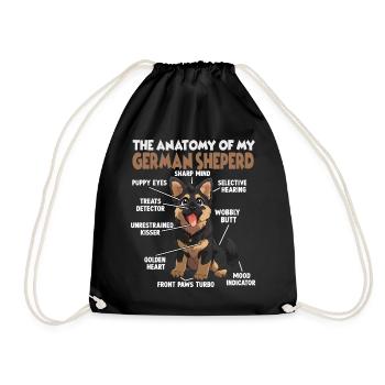 German Shepherd Dog Owner T Shepherd - Drawstring Bag - black - Front