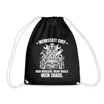 Werkstatt Chef : Mes outils, mes règles ! - Sac de sport léger - noir - Devant