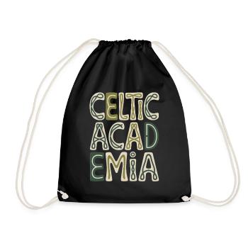 Lettrage de l’Académie Celtique - Sac de sport léger - noir - Devant