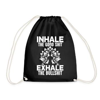 Yoga Meditation Training Yoga Lover Yoga Class - Drawstring Bag - black - Front