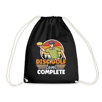 Disc Golf Gifts Disc Golf - Drawstring Bag - black - Front