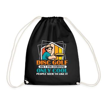 Disc Golf Gifts Disc Golf - Drawstring Bag - black - Front