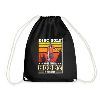 Disc Golf Gifts Disc Golf - Drawstring Bag - black - Front