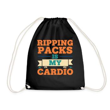 Ripping Packs est mon collectionneur de cartes à collectionner cardio - Sac de sport léger - noir - Devant
