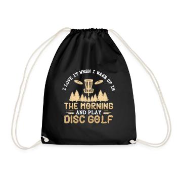 Disc Golf Gifts Disc Golf - Drawstring Bag - black - Front