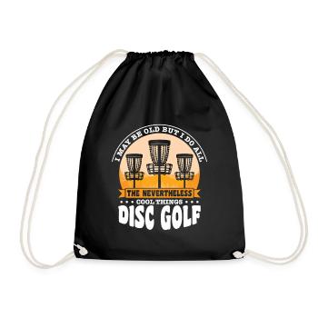 Disc Golf Gifts Disc Golf - Drawstring Bag - black - Front