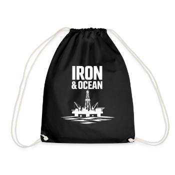 Surface de forage de forage offshore Surface de forage - Sac de sport léger - noir - Devant