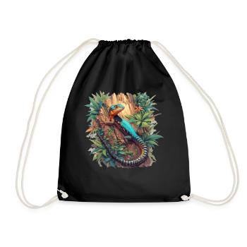 Lizards Lizard - Drawstring Bag - black - Front