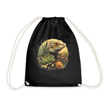 Lizards Lizard - Drawstring Bag - black - Front