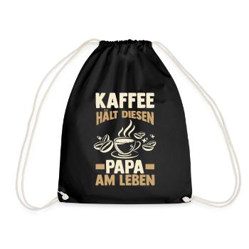 Coffee Father Father's Day Dad - Drawstring Bag - black - Front