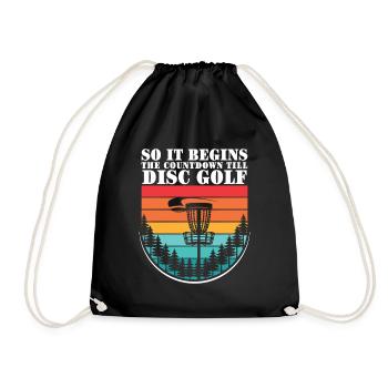 Disc Golf Gifts Disc Golf - Drawstring Bag - black - Front
