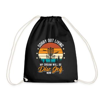 Disc Golf Gifts Disc Golf - Drawstring Bag - black - Front