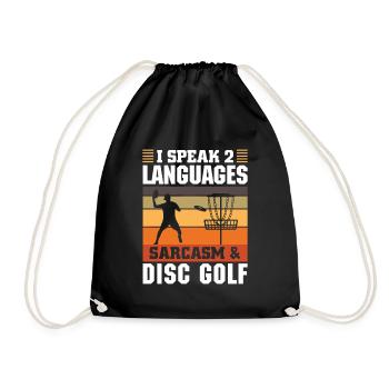 Disc Golf Gifts Disc Golf - Drawstring Bag - black - Front