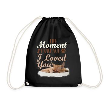 Chihuahua Chihuahueño The Moment I - Drawstring Bag - black - Front