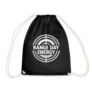 Shooting range at the shooting range, shooting exercises at the - Drawstring Bag - black - Front