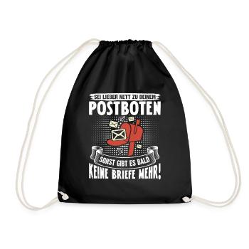 Postman BETTER BE NET TO YOUR POSTMAN - Drawstring Bag - black - Front
