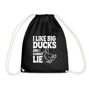 J’aime les gros canards et je ne peux pas mentir - Sac de sport léger - noir - Devant