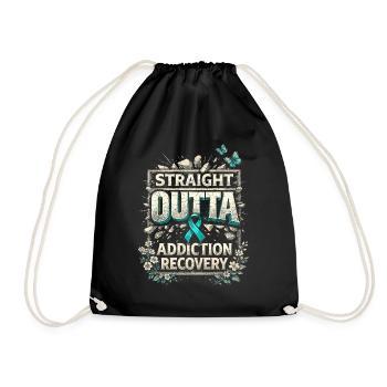 Detoxification Withdrawal Addicted - Drawstring Bag - black - Front
