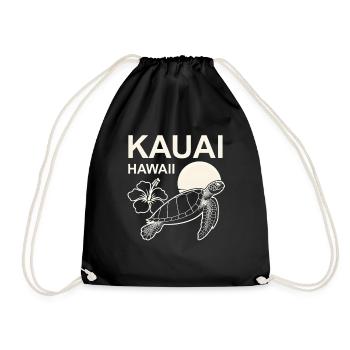 Hibiscus tortue de Kauai - Sac de sport léger - noir - Devant