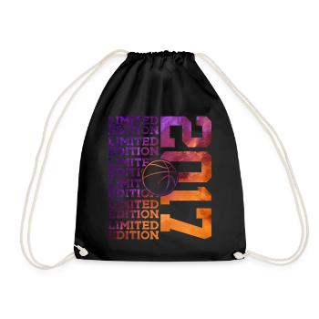 LIMITED EDITION 2017 BASKETBALL 9. GEBURTSTAG - Turnbeutel - Schwarz - Vorne