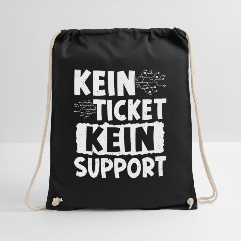 Nerd Computer NO TICKET NO PROBLEM FUNNY Drawstring Bag