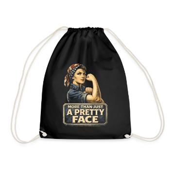 Feminism Feminist Feminist - Drawstring Bag - black - Front
