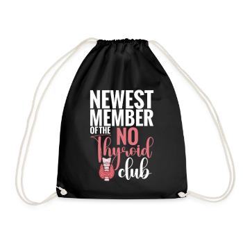 Nouveau membre du No Thyroid Club Post Thyroid - Sac de sport léger - noir - Devant
