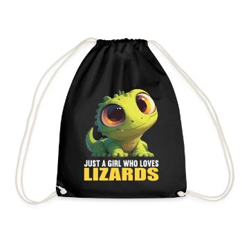 Lizards Lizard - Drawstring Bag - black - Front