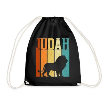 Bible chrétienne de la croix de Jésus, Lion Judah - Sac de sport léger - noir - Devant