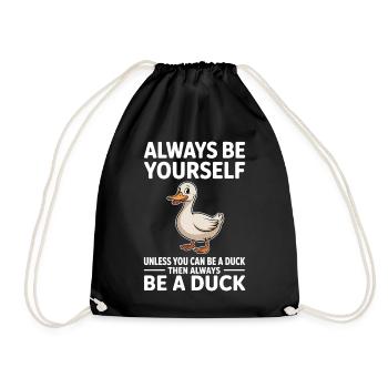 Dits de canard Canard Cadeau Drôle de Canard - Sac de sport léger - noir - Devant