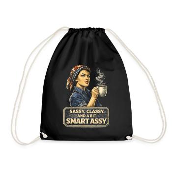 Feminism Feminist Feminist - Drawstring Bag - black - Front